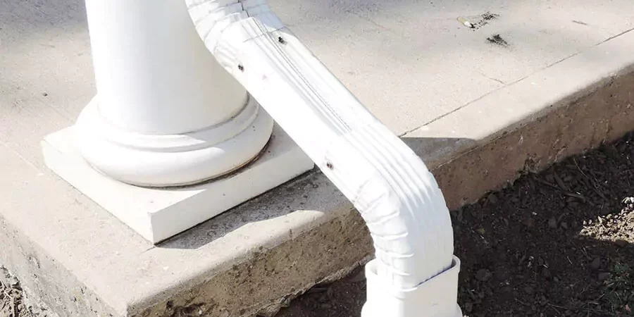 Drainage system installed