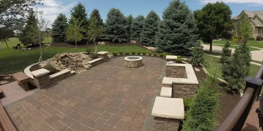 Outdoor fire pits installed
