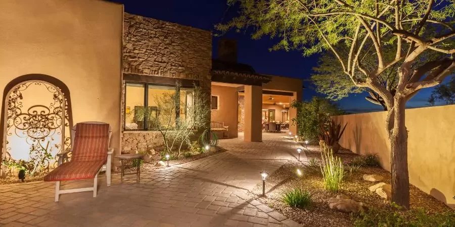 A beautiful pathway lighting installed by Shurlawn