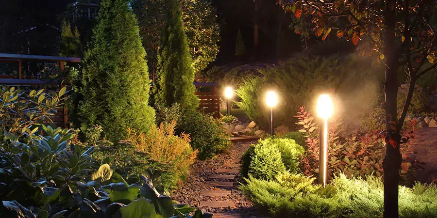 Pathway lighting installed by Shurlawn team