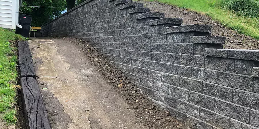 Shurlawn installed retaining walls